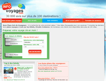 Tablet Screenshot of infovoyages.com